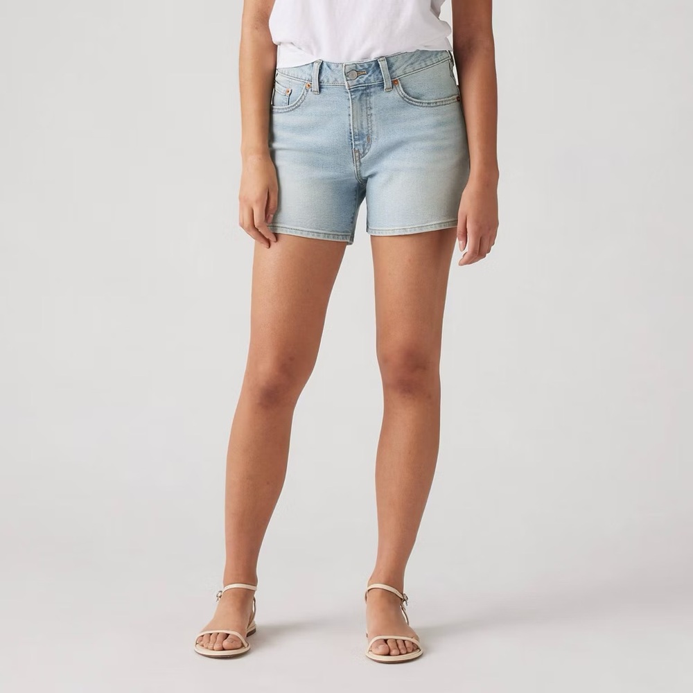 Levi's Women's A-Line Shorts All The While Light Wash